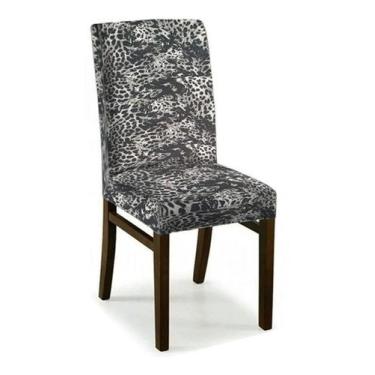 Imagem de 04 Capas Cadeira Jantar Malha Gel Com Elástico - Estampa 04 - Campari