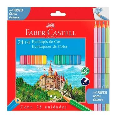 Imagem de Lápis de Cor Ecolápis 120124+4P 28 Cores - Faber Castell