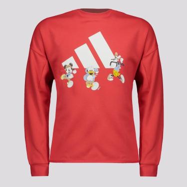Imagem de Moletom Adidas Disney Juvenil Vermelho-Unissex