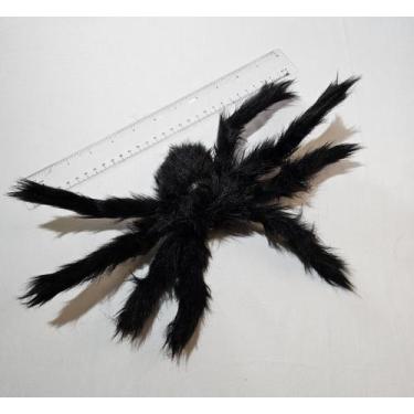 Imagem de Aranha Pelúcia 30cm Halloween Decoração Realista Grande - ydh