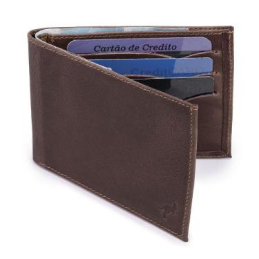 Imagem de Carteira Masculina Luxo Couro Bovino Rg/cédulas/cartões - ELLO GRIFF, 