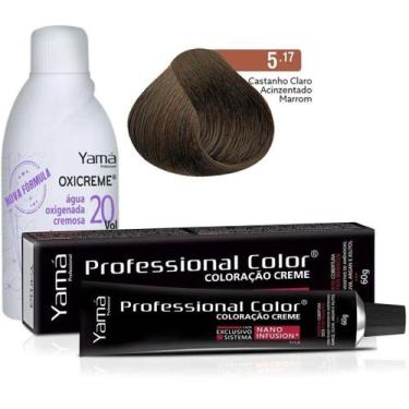 Imagem de Coloração Professional Color 5.17 Castanho Claro Acinzentado Marrom + 
