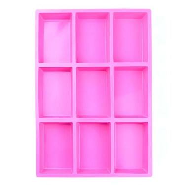 Imagem de Molde Bandeja Culinária Retangular 9 Cavidades Silicone - Neoimp