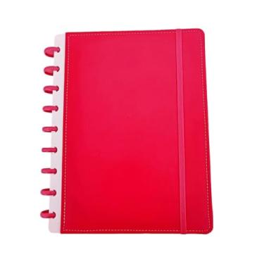 Imagem de Caderno de Disco 10 Matérias Folhas Removíveis Capa Dura Escolar Infinito Sistema Inteligente Coleção Color Clássico - Viva Magenta (MÉDIO - Colegial)