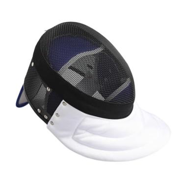 Imagem de Dynwave Máscara de esgrima engrenagem respirável suprimentos equipamento de treinamento universal leve guarda destacável prático capacete confortável, M