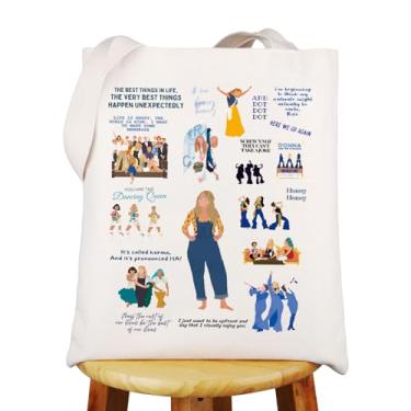 Imagem de WZMPA Broadway Mamma Mia Bolsa reutilizável Donna & Rosie & Tanya Presente para Fãs Mamma Mia Personagem Bolsa de Viagem Mamma Mia Presente Música, The Best Things Tg, Large