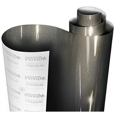 Imagem de VViViD + Rolo de Filme de Reposição de Tinta Premium Ultra Gloss Cinza Carvão Cinza Carvão Doce com Tecnologia Nano Air Release, Forro de Tampa Protetora Extensível, Autoadesivo (30 x 137 cm)