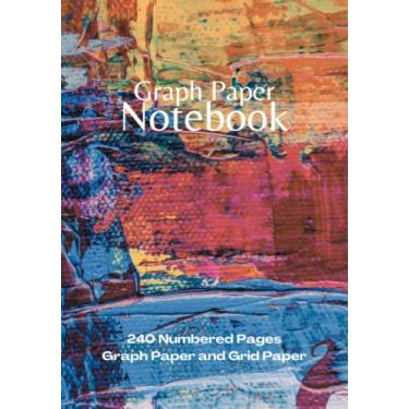 Imagem de Executive Graph Paper Notebook: Project Workbook with 240 Numbered Pages Quad Ruled 5 x 5 Graph Paper and Dot Grid Paper | 7" x 10" Executive Size | PLUS Journal Pages | For Ideas, Notes, Sketches