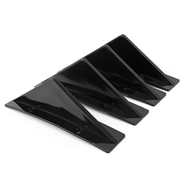 Imagem de Difusor Traseiro Aletas, Spos E, Glossy Black S Fin Difusor Traseiro Lip Spo Kit Witounting Ss Universal