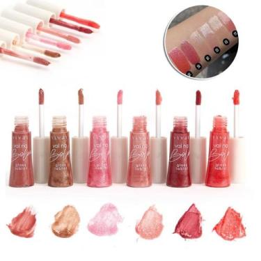 Imagem de Kit 6 GLOSS LABIAL BRILHO INTENSO VAI NA BOLSA VIVAI 3039.1.1