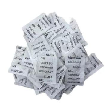 Imagem de Sílica Gel Pacote 200 un Saquinhos Antimofo Desumidificante Desidratan