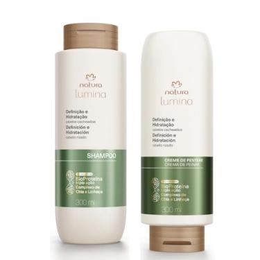 Imagem de Combo Lumina para Cabelos Crespos com Shampoo e Creme de pentear