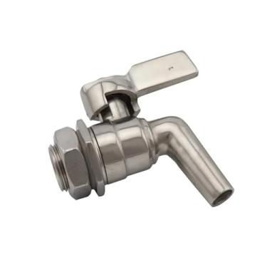 Imagem de Fabricação caseira de cerveja 1/2" Stainless Steel Beer Tap Faucet 200PSI For HomeBrew Beer Dispenser Tap Barrel Wine Beverage Juice Bucket Spigot Drink Kegs Acessórios para vinho