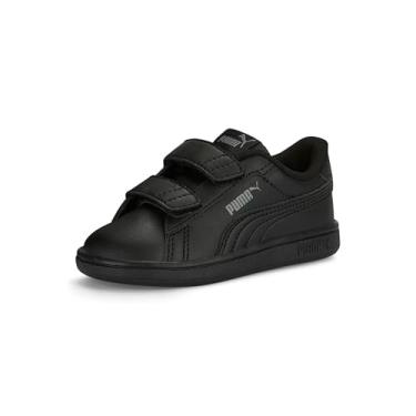 Imagem de PUMA Tênis masculino Smash Hook and Loop, Puma Preto-sombra cinza, 18