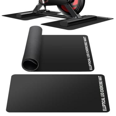 Imagem de Rolitwils Tapete Elíptico Sob A Mesa - Tapete De Equipamento De Exercício Antiderrapante Premium Para Treino De Mesa, Tapete De Exercício Pequeno Para Bicicleta Ergométrica, Tapete De Chão De Academ