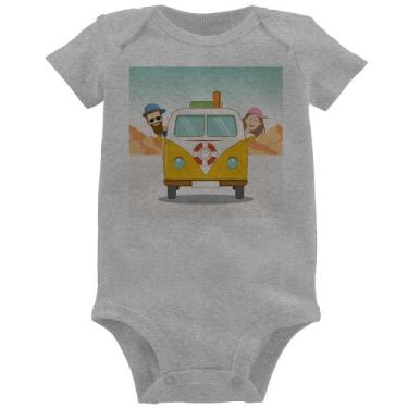 Imagem de Body Bebê Road Trip - Foca na Moda, Cinza, M