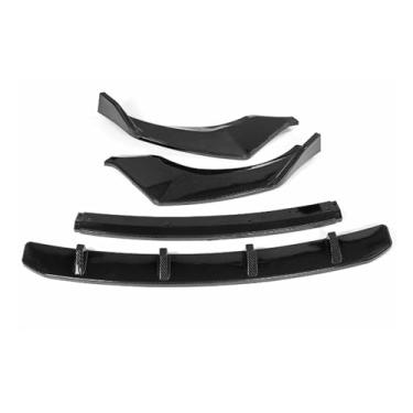 Imagem de 18 19 20 Carro Frente Bumper Lip Spoiler Splitter Difusor Destacável Body Kit Capa Protetora Compatível Para BMW G01 X3 G02 X4 2018 2019 2020(Carbon Fiber Look)