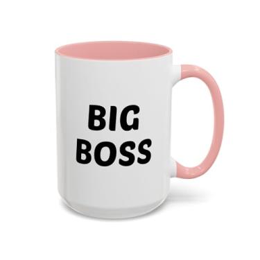 Imagem de Caneca de café Big Boss - presente para o dia do chefe, decoração de escritório, motivação de liderança, uso diário, copo engraçado para aniversário de trabalho