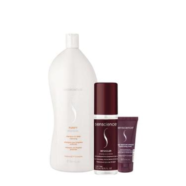Imagem de Kit Senscience Purify Shampoo Intensif Máscara e Detangler Leave-in (3