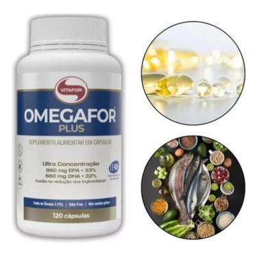 Imagem de Omega 3 Vitafor Plus 120 capsulas  1000 concentrado - Omegafor Vitafor