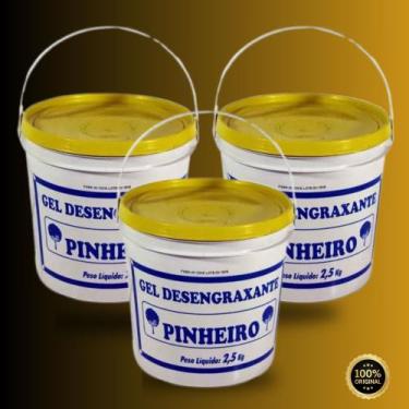 Imagem de 1 Pasta gel de limpeza para mãos Pinheiro 2,5kg Amarela
