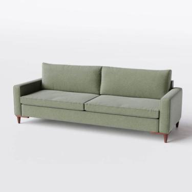 Imagem de Sofá Living em linho verde 2,40m Viena - Home Mobily