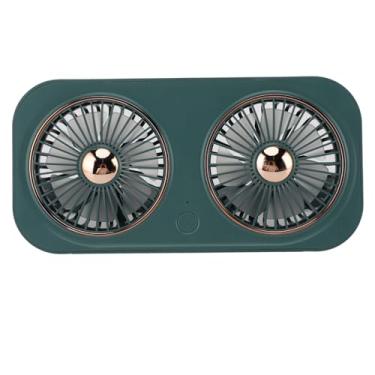 Imagem de Ventilador de Exaustão de Painel Solar, Fluxo de Ar Portátil de Alta Velocidade 5V Exaustor Duplo para Casas de Animais de Estimação, Banheiros Externos Com Resfriamento de Ar