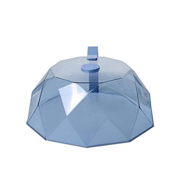 Imagem de Cobertura de Alimentos à Prova de óleo de 360 ​​°, Cobertura Geométrica de Respingos de Microondas Com Alça de Aberturas de, Tamanho Universal para a Tigela de Bandeja, Textura