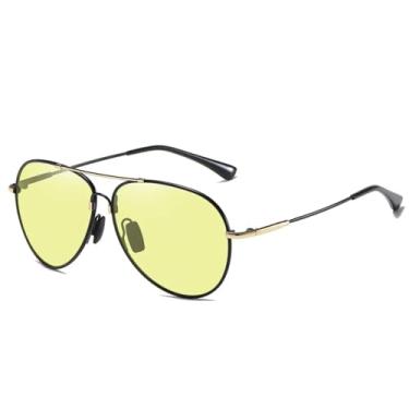 Imagem de JRLLFD Óculos de sol de metal com memória de nitinol inquebrável para homens polarizados para dirigir ultrafinos (tamanho único/3)