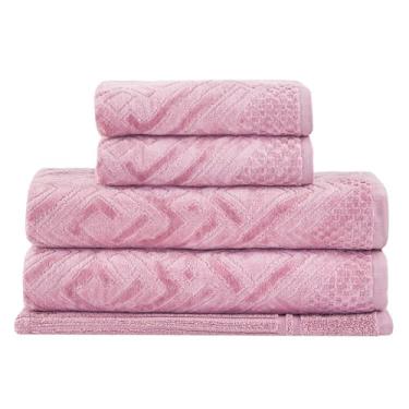 Imagem de Jogo de Toalhas Buddemeyer Geo Banho 5 peças Rosa