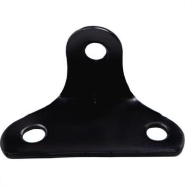 Imagem de Cantoneira Moveis Zamar Fixacao Preta 3 Furos 50 Pecas