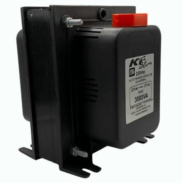Imagem de  Autotransformador  KF, Bivolt 110/220V, 3.000VA, Slim, Preto - TRF089