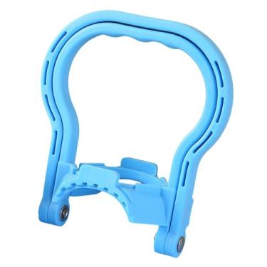 Imagem de Ioensy Portador de garrafa de água potável Clipe de suporte ergonômico não deslizante, alça de garrafa de água reutilizável para a escola de galão, Azul