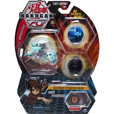 Imagem de Bakugan Starter Pack 3-Pack, Haos Hydorous, Collectible Action Figures, for Ages 6 and Up