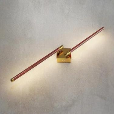 Imagem de Crzbox Conjunto de 1 arandela de parede com bateria regulável, arandelas de parede operadas por bateria com controle remoto, rotação de 300° 3000K-6000K LED sem fio para quarto, parede de fundo, sala