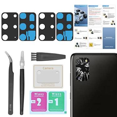 Imagem de Senpinkboo Pacote com 2 para Samsung Galaxy S20 Plus Substituição de vidro da lente traseira da câmera traseira com adesivo pré-instalado, inclui conjunto de ferramentas de reparo + manual de