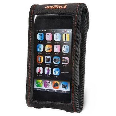 Imagem de Ibera Suporte de smartphone para bicicleta para Blackberry/HTC One/iPhone 4/iPhone5/Samsung Galaxy S III/Droid com suporte de haste ajustável