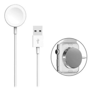 Imagem de Cabo Carregador Relógio Apple Watch Compativel Series 2 3 4 5 6 - Smar