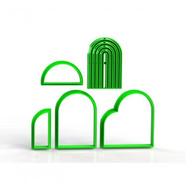 Imagem de Kit Cortador Molduras Arcos Arco Íris Ieda Tamanho 9 Cm