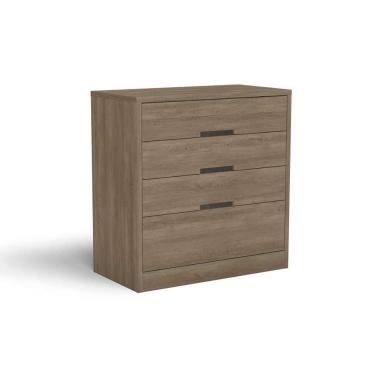 Imagem de Cômoda Juvenil S824 C/ 4 Gavetas Nogueira - Kappesberg