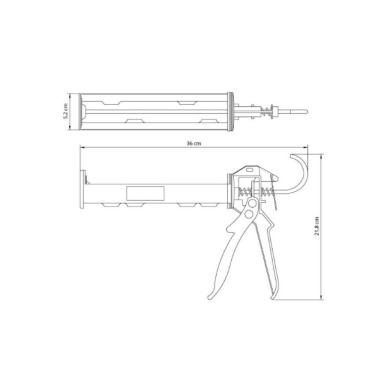 Imagem de Pistola Para Tubo De Silicone 280ml - Tramontina