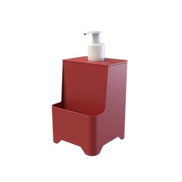 Imagem de Dispenser De Pia Para Detergente E Esponja - Stolf Vermelho