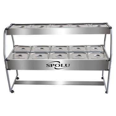 Imagem de Buffet Combinado Spolu 10 Cubas Quentes 5 Cubas Frias 127v Spl-513co