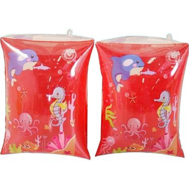 Imagem de Boia De Braço Jogo Para Criança 27x17cm Vermelho