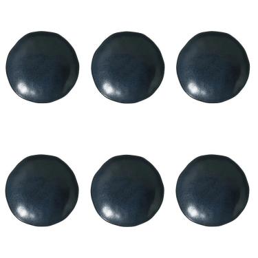 Imagem de Conjunto De Pratos Fundos 06 Peças Orgânico Night Blue Porto Brasil