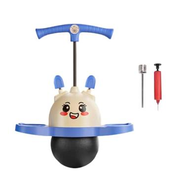 Imagem de UGPLM Bola de salto Pogo, brinquedos de salto, prancha de salto para exercícios, presentes, playground de treinamento corporal infantil, Azul