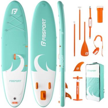 Imagem de FBSPORT Prancha De Stand Up Paddle Premium 11 Pés, Ioga Com Acessórios Para Sup E Bolsa Transporte, Postura Ampla, Controle Surfe, Deck Antiderrapante, Guia Bomba Jovens Adultos