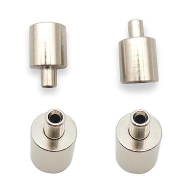 Imagem de RecDec Pacote Com 4 Grampos De Cabo Aço 1/16 Ajustáveis, Clipes Trava Liberação Rápida Unidirecionais, Rolha Para Corrimão Inoxidável 1/16", Pendente Luz, Lâmpada, Cortina, Pintura, Foto