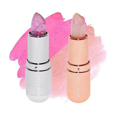 Imagem de Winky Lux Glitter Confetti & Glimmer Balm, Batom Com Cor Rosa Transparente, Vegano Cruelty Free, Lavanda