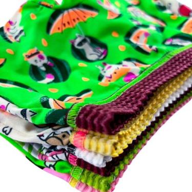 Imagem de Kit 8 Calcinha Infantil Poliéster Boxer Conformável - Sol Magazine, Co